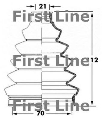 FIRST LINE fcb6067 -  Пыльник, приводной вал